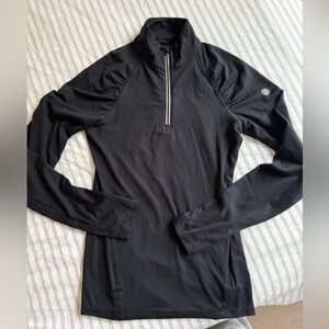 Asics Women's Black Long Sleeve Half-Zip Running Top
